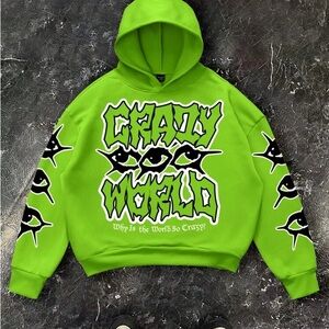 Green Graphic Hoodie